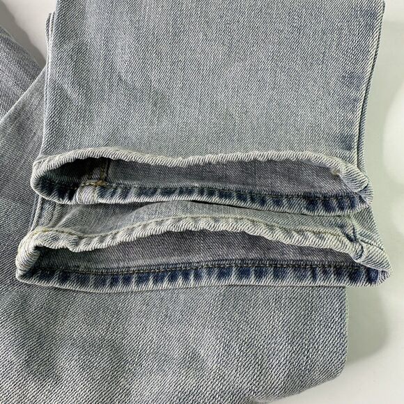 Pacsun Skinny Jeans Mens Sz 36 x 30 Light Wash Distressed Denim Blue Knee Holes - Picture 8 of 13